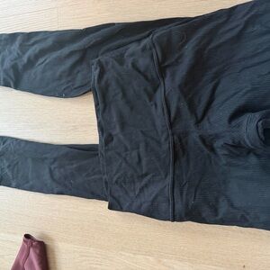 Lululemon ribbed Black Leggings